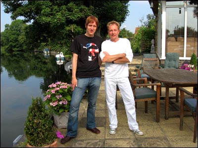 Andy Ellison with webmaster Mikko Kapanen in 2008